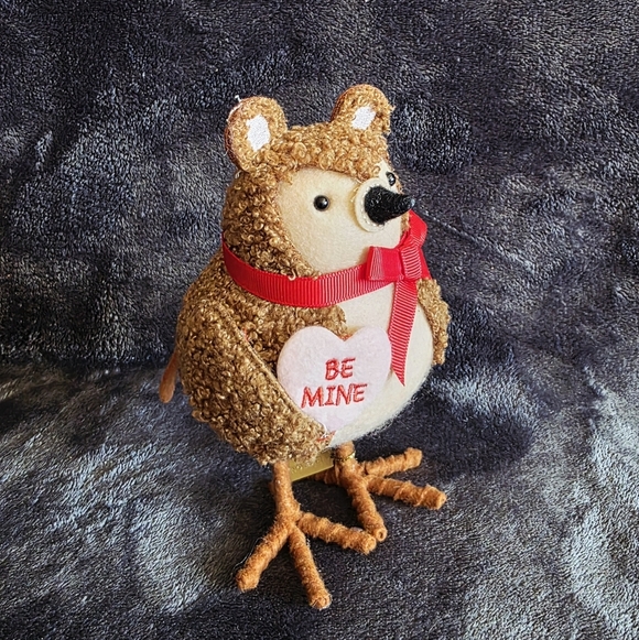 NWT Target Spritz 2025 Valentine's day Featherly Friends bird 'Buttons' as Bear - Picture 2 of 5
